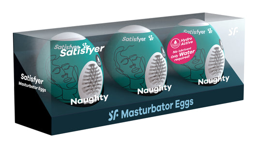 3 Pc Set Masturbator Egg - Naughty SAT-9043477